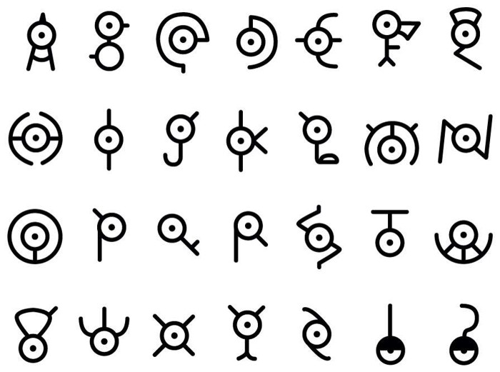 Unown abeceda 2